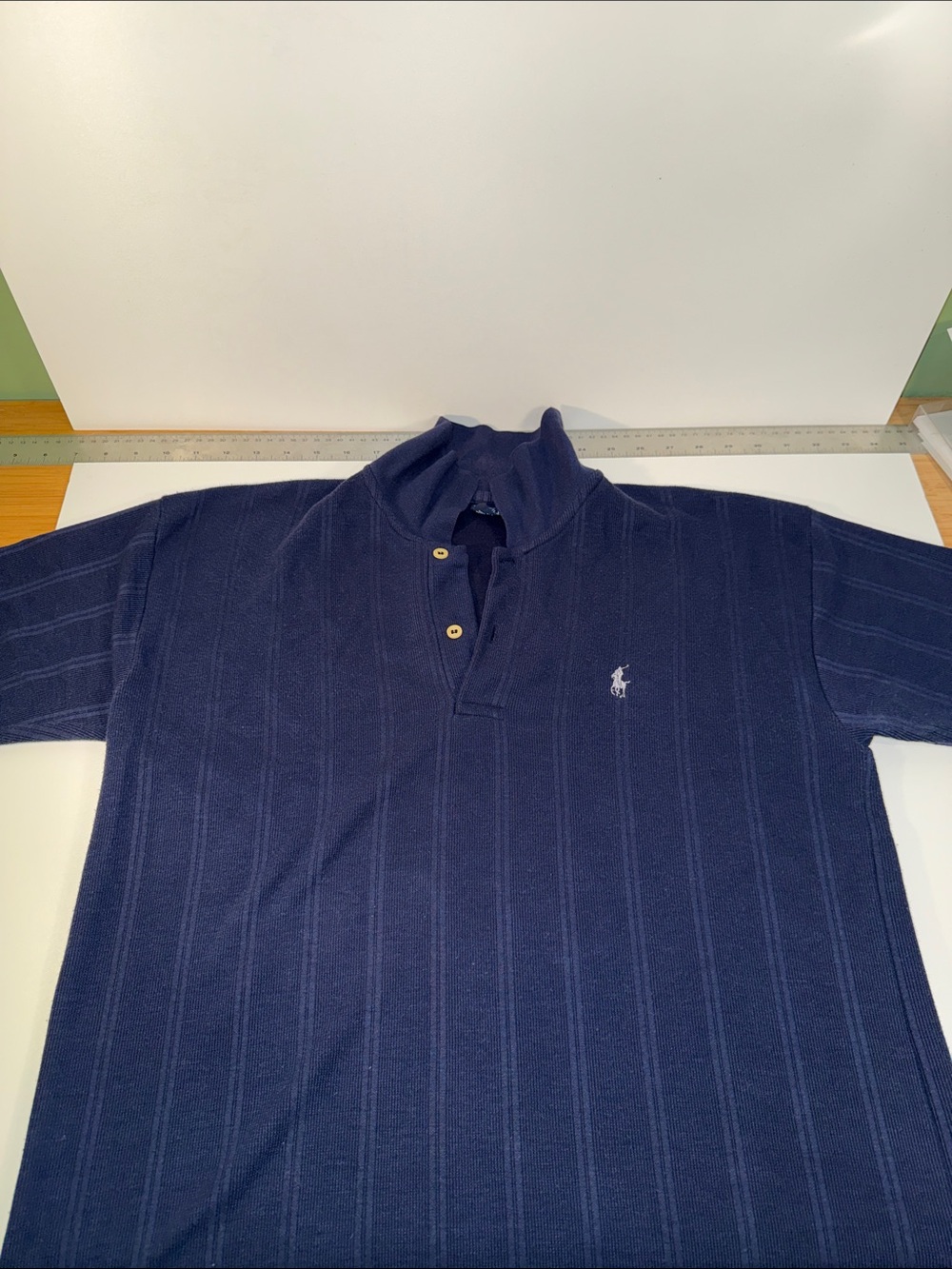 Polo by Ralph Lauren Navy Blue Short-Sleeve Knit Polo with Embroidered Pony